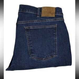 Tecovas Jeans Relaxed Straight Mens 38x32 Dark Blue 5 Pocket Denim Cowboy